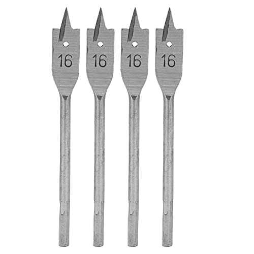 Flache Holzbohrerbits 4pcs hoher Kohlenstoffstahl Spaten Bohrbohrer Bit Set Holzbearbeitung Flachbohrloch Eröffnung 16 mm für DIY -Holzbearbeitungsprojekte Flache Holzbohrerbits 4pcs hoher Kohlenstoffstahl Spaten Bohrbohrer Bit Set Holzbearbeitung Flachbohrloch Eröffnung 16 mm für DIY -Holzbearbeitungsprojekte von Segrehy