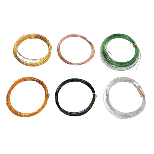 Flaches Aluminiumhandwerk Draht 6 Rollen 32,8 Fuß biegsam 0,5 mm dicke weiche, flüchtig Schmuck herstellen Webenschugel -Skulpturdraht für Handwerksprojekte Flaches Aluminiumhandwerk Draht 6 Rollen 32,8 Fuß biegsam 0,5 mm dicke weiche, flüchtig Schmuck herstellen Webenschugel -Skulpturdraht für Handwerksprojekte von Segrehy