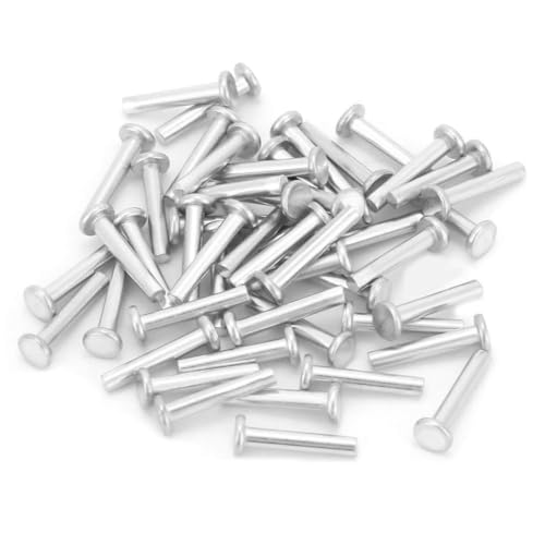 Flat Head Solid Aluminium Nieten M2.5 100 -PCS -Counterking Solid Niets Hochfestige Korrosionsbeständigkeit für DIY -Heimwerkermetallbearbeitungsprojekte (M2.5 * 16) von Segrehy