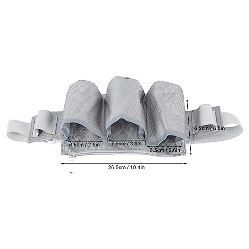 Gartenwerkzeuggürtel Gartenwerkzeug Beutel Gartengürtel Einstellbar wasserdichtes Oxford -Stoff Mehrere Taschen zum Gartencamping im Freien (Grau) von Segrehy