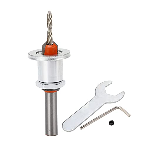 Gegenbore -Bohrerbitgrenze Einstellbarer Legierungsstahl schneller Chipentfernung Countersink Bohrbohrer 3,5 x 10 mm für Holz Kunststoff Weiche Metall Faserplatte von Segrehy