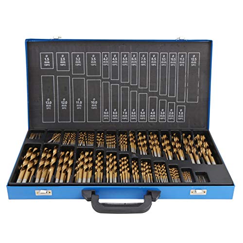 HSS-Bohrer-Set, metrisch, 230-teilig, Spiralbohrer aus Schnellarbeitsstahl mit Aufbewahrungsbox für Eisen, Aluminium, Holz und Kunststoff, professionelle Präzision, HSS-Bohrer-Set, metrisch, 230-teilig, Spiralbohrer aus Schnellarbeitsstahl mit Aufbewahrungsbox für Eisen, Aluminium, Holz und Kunststoff, professionelle Präzision, von Segrehy