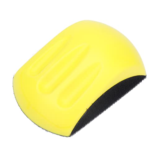 Handschleifen Block Mausform Nylon -Schaumhaken und Loop Polishing Pad Holzbearbeitungswerkzeug komfortable Griff tragbares Design für Holzbearbeitungsmöbel Reparatur gelbe (5in) von Segrehy