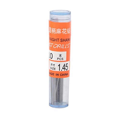 Hochgeschwindigkeits -Stahl -Twist -Bohrer -Bit 10pcs Präzision gerade Shank -Bohrer -Bohrer für Schmuckherstellung und Metallbearbeitung 1,45 mm lebiger Industriewerkzeuge Hochgeschwindigkeits -Stahl -Twist -Bohrer -Bit 10pcs Präzision gerade Shank -Bohrer -Bohrer für Schmuckherstellung und Metallbearbeitung 1,45 mm lebiger Industriewerkzeuge von Segrehy