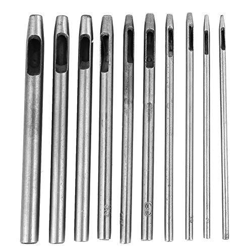 Leder-Lochstanzer-Set, lebiges Stanzwerkzeug aus hochwertigem Stahl für die Lederverarbeitung, DIY-Projekte, 10-teilig, blütenblattförmiger Ösenlochstanzer Leder-Lochstanzer-Set, lebiges Stanzwerkzeug aus hochwertigem Stahl für die Lederverarbeitung, DIY-Projekte, 10-teilig, blütenblattförmiger Ösenlochstanzer von Segrehy
