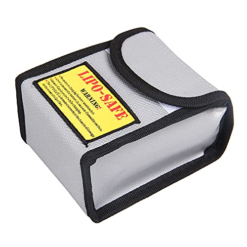 Lipo -Batterieschutz Safer Beutel feuerfeste explosionsfeste hitzebeständige Beutel für Phantom 4 Pro Batterieladladung Speicher Liquid Silicon Gummi Silber Grau 11,5 * 10 * 7,5 von Segrehy