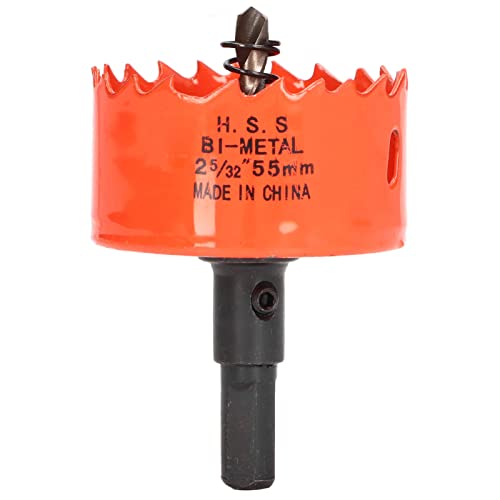 Lochsäge Bohrbohrer bit scharf Zähne Hochgeschwindigkeit Stahllochschneider Easy Chipentfernung präzise Schnitt für Holzmetall -Plastik -PVC -Brett 32 mm Tiefe (2-5/32 "(55 mm)) von Segrehy
