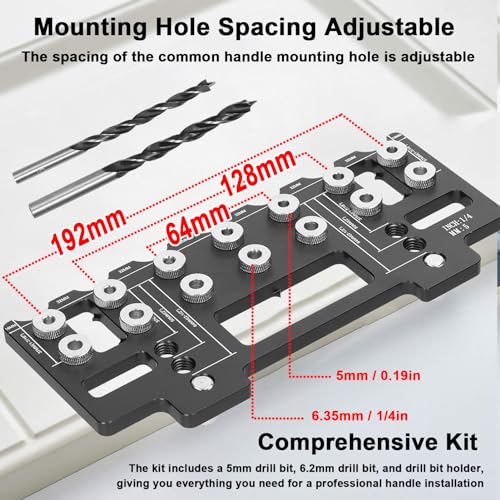 Löcher Punch Locator Aluminiumlegierung Schrankhandle Hardware Jig Shelf Pin Drill Guide Loch Opener für Türinstallation Haushalt Holzbearbeitungswerkzeuge Premium Material Löcher Punch Locator Aluminiumlegierung Schrankhandle Hardware Jig Shelf Pin Drill Guide Loch Opener für Türinstallation Haushalt Holzbearbeitungswerkzeuge Premium Material von Segrehy