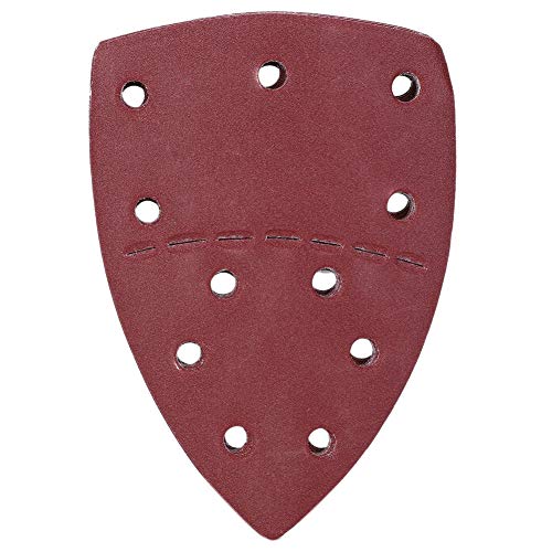 Maus -Schleifpapier Palmenschleifer Schleifblätter 60pcs Hochwertiges Schleifpapier für Holz Metall Plastik Gummi -Leder Stein Glas 140 x 140 x 100 mm 11 Löcher Aluminiumoxid (180.) von Segrehy