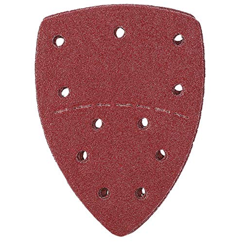 Maus -Schleifpapier Palmenschleifer Schleifblätter 60pcs Hochwertiges Schleifpapier für Holz Metall Plastik Gummi -Leder Stein Glas 140 x 140 x 100 mm 11 Löcher Aluminiumoxid (40.) von Segrehy