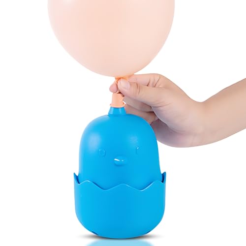 Mini Elektroballon Pumpe Süßes Cartoon Chick Ballongebläste Maschine mit breiter Lufteinlass tragbarer Ballon -Inflator Anti -Schlupf -Luftpumpe für Helium Ballon Runde Ballon (Au Plug) von Segrehy