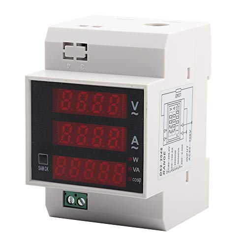 Multifunktionales LED -aktives Leistungsdisplay des Digital Energy Mess Messer Power Faktor für die Installation der elektrischen Überwachung der DIN -Schiene (AC80-300/100a) von Segrehy