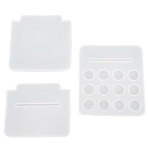 Ölregal Silikonform Premium wiederverwendbarer Speicherorganisator für DIY -Epoxidharz -Crafting Home Decor 3pcs Set von Segrehy