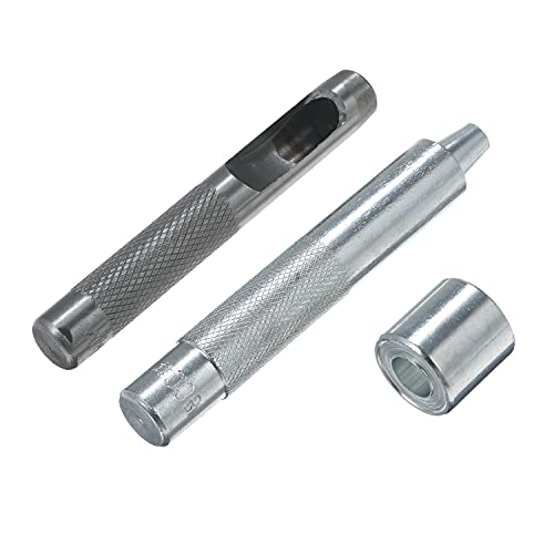 Ösen-Set, Ösen-Set, silberfarben, 100 Sets mit Werkzeug, robuste Stahlfassung für Leder, Stofftaschen, Zelte, 3/8 Zoll Innendurchmesser 10 mm Ösen-Set, Ösen-Set, silberfarben, 100 Sets mit Werkzeug, robuste Stahlfassung für Leder, Stofftaschen, Zelte, 3/8 Zoll Innendurchmesser 10 mm von Segrehy