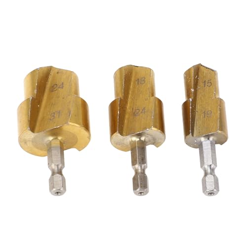 PPR -Rohr -Reamer -Bits hoher Kohlenstoffstahl -Stufe Bohrmaschine Bit Kit 19mm 24 mm 31 mm für PVC PPR Rohranpassungsausdehnung Sanitäranstrengungen von Segrehy