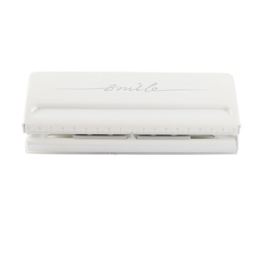 Papier Puncher Einstellbare Tonhöhe 6 Löcher Lose Blattpapier Bindungsloch für A4 A5 A6 B7 Papier (Weiß) von Segrehy