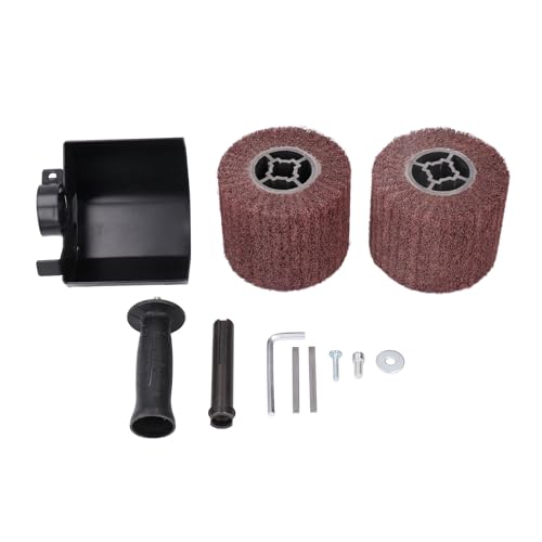 Polier maschine Zubehör Multifunktion ales Hand polier werkzeug mit 2 Bürsten rädern für Edelstahl Metall und Holz Polier faser Emery Edelstahl Material Polier maschine Zubehör Multifunktion ales Hand polier werkzeug mit 2 Bürsten rädern für Edelstahl Metall und Holz Polier faser Emery Edelstahl Material von Segrehy