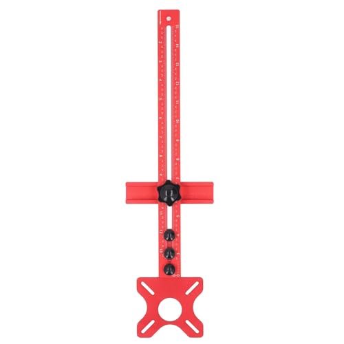 Router-Fräsnuthalterung, Imperial-Trimm-Klappbrett, abnehmbares Kreisführungswerkzeug für die Holzbearbeitung, Gesamtlänge 445 mm, Aluminiumlegierung, hochfest, rostfrei Router-Fräsnuthalterung, Imperial-Trimm-Klappbrett, abnehmbares Kreisführungswerkzeug für die Holzbearbeitung, Gesamtlänge 445 mm, Aluminiumlegierung, hochfest, rostfrei von Segrehy