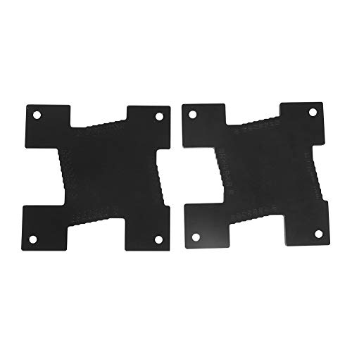 Router Tischtiefe Höhenmessgeräte Sägespurprecision CNC Bearbeitete Aluminiumlegierung Messwerkzeug für Holzbearbeitungstischsägen Schwarze 2pcs von Segrehy