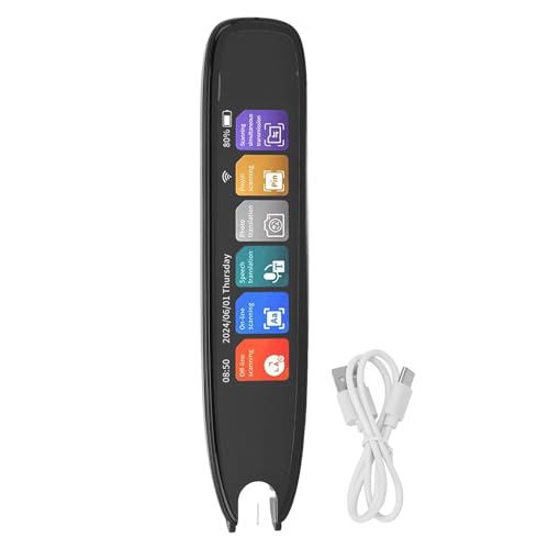Scan Reader Pen Sprachübersetzer Smart Voice WiFi Scanning Übersetzungsgerät Online 142 Sprachen Unterstützung Mehrsprachige Text-to-Speech Offline-Übersetzung für Reisen, von Segrehy
