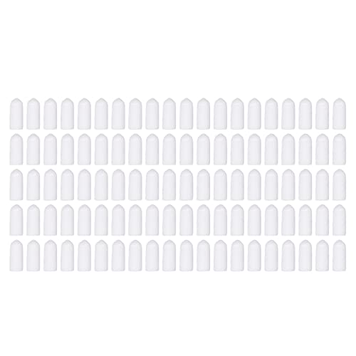 Schraubend Sicherheitskappe weiße PVC Flexible Flammschutzmittel Anti -Aging -Schutzende Abdeckung für Hydraulikbefugnisse Gelenke Ventile 100pcs (4,5 mm) von Segrehy