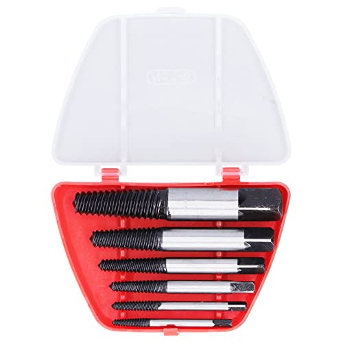 Schraubenextraktor Set effizientes schnelles Kohlenstoffstahl -Schraubenentfernungswerkzeug für gebrochene Schrauben für Handwerkstäbchen -Bauarbeiter 6PCs von Segrehy
