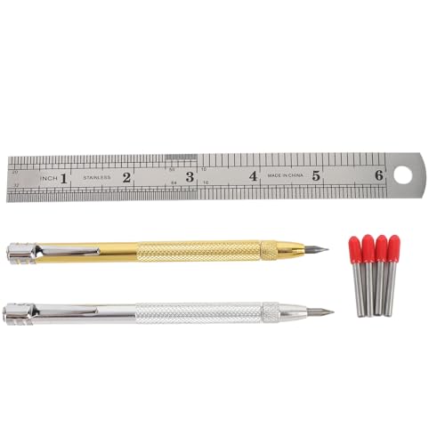 Segrehy Wolfram -Carbid -Tippsschreiber -Stift -Magnet -Gravur -Äst -Werkzeug mit 4 Ersatzspitzen und Schreibfachlineal für Glaskeramik -Metall -Holzschmuck -Schmucktischtischtischfahrer Segrehy Wolfram -Carbid -Tippsschreiber -Stift -Magnet -Gravur -Äst -Werkzeug mit 4 Ersatzspitzen und Schreibfachlineal für Glaskeramik -Metall -Holzschmuck -Schmucktischtischtischfahrer von Segrehy