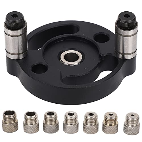 Selbst zentrierende Dübel Jig Einer Loch Position Holzbearbeitung Doweling Jig Hole Punch Bohrer Locator (Schwarz) von Segrehy