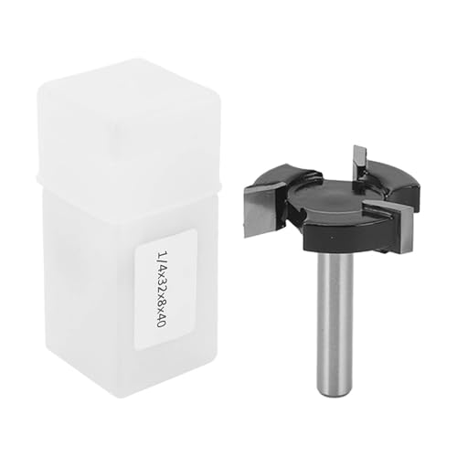 Spoilboard -Oberflächen -Router -Bit 3 Flötenkarbid T Frensen Cutter Hochgenauigkeit Platte Abflachungsbit für Holz MDF Sperrholz 6,35 mm Schaft 32 mm Durchmesser von Segrehy