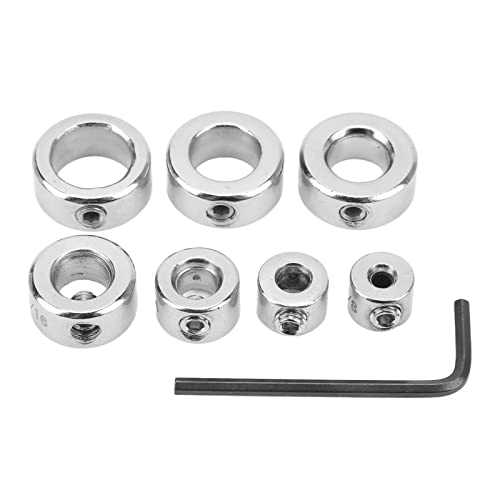 Stop -Kragen -Set hoher Kohlenstoffstahl 7pcs Twist Bohrern Bit Tiefe Limit Ringe mit Sechskantschlüssel für Holzbearbeitungsbohrungen und Werkzeugmaschinenbaugruppe Stop -Kragen -Set hoher Kohlenstoffstahl 7pcs Twist Bohrern Bit Tiefe Limit Ringe mit Sechskantschlüssel für Holzbearbeitungsbohrungen und Werkzeugmaschinenbaugruppe von Segrehy