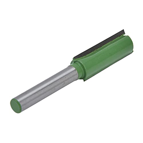 Straight Router Bit 2 Flötenlegierung Stahl Holzbearbeitungswerkzeug 1/4in Schaft zum Trimmen von Schlitz DIY Projects Professionelle Amateur Verwendung von Segrehy