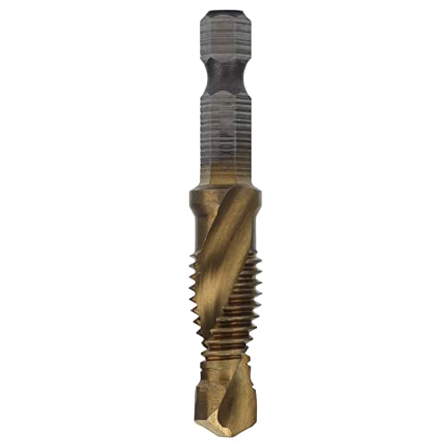 TAP -Bohrer Bits Hex Shank Titan beschichtete Metrikschraubenkombination Klopfen für Holzkunststoff -Aluminium -Zinnlegierung Mg Legierungsdicke weniger als 5 mm (M10) von Segrehy