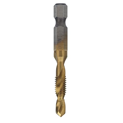 TAP -Bohrer Bits Hex Shank Titan beschichtete Metrikschraubenkombination Klopfen für Holzkunststoff -Aluminium -Zinnlegierung Mg Legierungsdicke weniger als 5 mm (M6) von Segrehy