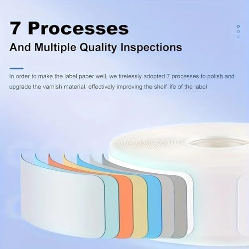 Thermal-Etikettpapier für Etikettendrucker Barcode Preisgröße Name Leerzeichen wasserdichte, tränenfeste 12 * 40 mm-160 Blätter)/Rollen für den Hausorganisator Supermarkt Store (Blau) von Segrehy