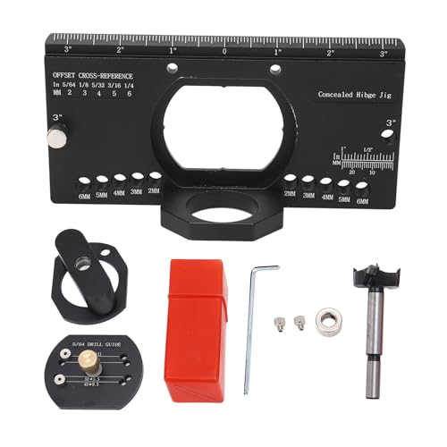 Versteckte Scharnier Jig Kit Professionell All Metall Langable Aluminiumlegierung Holzbearbeitungswerkzeug für Schranktüren Bohren präzise 35 -mm -Lochpositionierung mit Versteckte Scharnier Jig Kit Professionell All Metall Langable Aluminiumlegierung Holzbearbeitungswerkzeug für Schranktüren Bohren präzise 35 -mm -Lochpositionierung mit von Segrehy