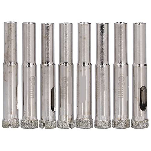 loch -Säge 8pcs Legierung Stahl lebiger Glas Keramikfliesen Bohrer Bits für professionelle Präzisionsbohrungen in Glasmarmor -Gewitterfliesen von Segrehy