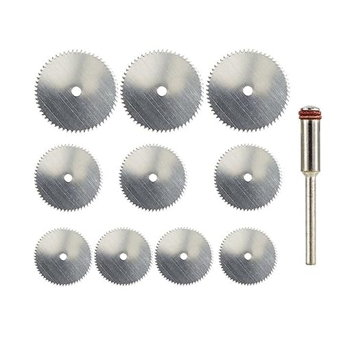 Sehoangd Kreissägescheiben-Set, Edelstahl, Mini-Sägescheibe, Holzbohrer, Sägerad, Drehwerkzeug, 11-teiliges Sägeblatt Sehoangd Kreissägescheiben-Set, Edelstahl, Mini-Sägescheibe, Holzbohrer, Sägerad, Drehwerkzeug, 11-teiliges Sägeblatt von Sehoangd