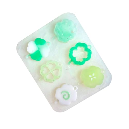 Elegante Silikonformen mit Kleeblatt-Anhänger für Epoxidharz, hängende Ornamente, Gießformen für Schmuck und Schlüsselanhänger Elegante Silikonformen mit Kleeblatt-Anhänger für Epoxidharz, hängende Ornamente, Gießformen für Schmuck und Schlüsselanhänger von Sehuby