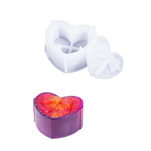 Mehrzweck-Silikonbox, groß, Schmuck-Aufbewahrungsbehälter mit Deckel, Epoxidharz, Glasform von Sehuby