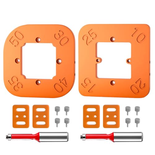 R10-R50 4-in-1-Fräser-Schablonen-Set für präzise Holzbearbeitung, Positionierung, Schneidwerkzeug, 2 Stück R10-R50 4-in-1-Fräser-Schablonen-Set für präzise Holzbearbeitung, Positionierung, Schneidwerkzeug, 2 Stück von Sehuby
