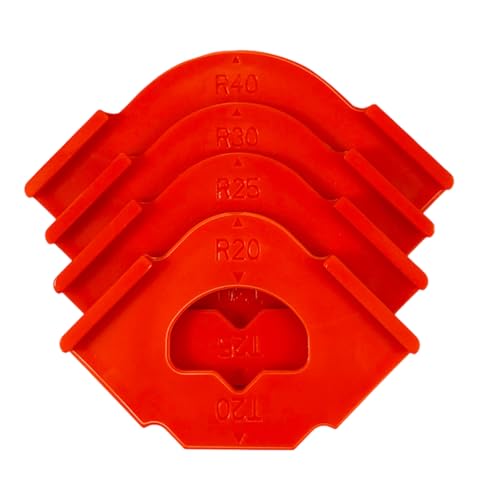 Schnellpositionierklemmen, Fräser-Schablonen-Set für Holzbearbeitung, schnelle Positionierung, R20, R40 Radius-Ecken, 4 Stück von Sehuby