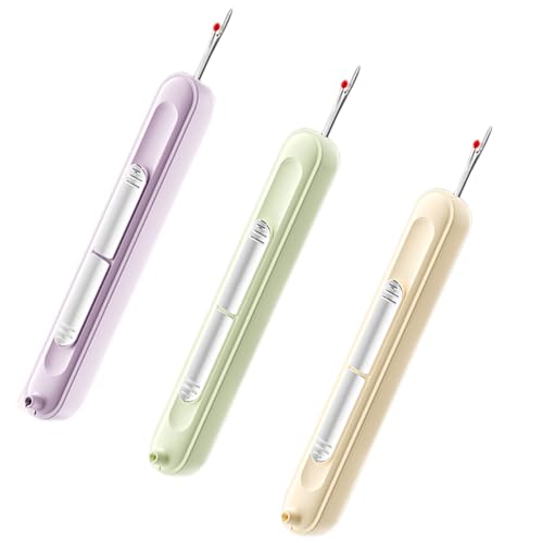 Sehuby 3 Stück 2-in-1 Nadeleinfädler Nahttrenner, dehnbarer Entferner, Werkzeug, Fadenentferner zum Basteln, Nähen, Fadenentfernung Sehuby 3 Stück 2-in-1 Nadeleinfädler Nahttrenner, dehnbarer Entferner, Werkzeug, Fadenentferner zum Basteln, Nähen, Fadenentfernung von Sehuby