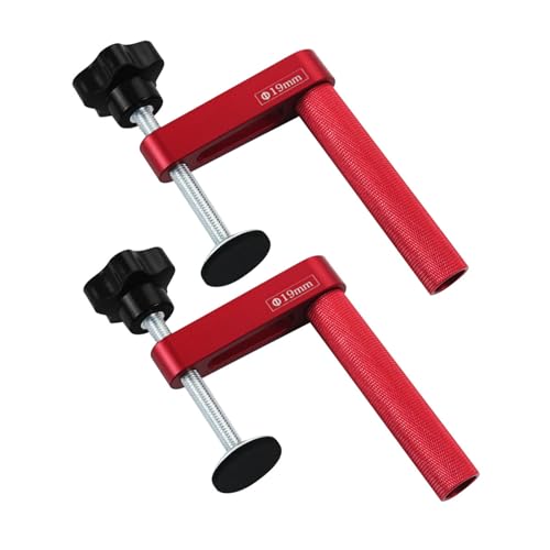 Sehuby Aluminium-Werkbank-Halteklammern, sichere Griffe, 19 mm/20 mm Löcher, verstellbare Klemmen für Holzbearbeitung und Handwerk Sehuby Aluminium-Werkbank-Halteklammern, sichere Griffe, 19 mm/20 mm Löcher, verstellbare Klemmen für Holzbearbeitung und Handwerk von Sehuby