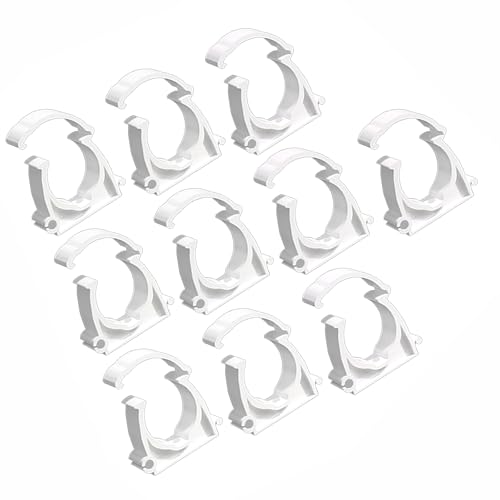 Sehuby Befestigungsclip, Rohrschellen, Rohrhalter, runde Aufhänger, Wasserrohrhalter, Klemmen, Rohrschellen, Sockelaufhänger, 10 Stück Sehuby Befestigungsclip, Rohrschellen, Rohrhalter, runde Aufhänger, Wasserrohrhalter, Klemmen, Rohrschellen, Sockelaufhänger, 10 Stück von Sehuby