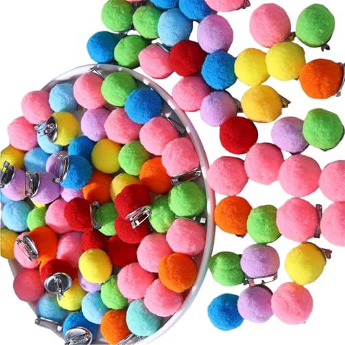 Sehuby Dekorative Brosche für Vorhänge, bunte Pompons, Kleidung, Dekoration, Brosche für Vorhänge, Dekoration, Zubehör, 10 Stück Sehuby Dekorative Brosche für Vorhänge, bunte Pompons, Kleidung, Dekoration, Brosche für Vorhänge, Dekoration, Zubehör, 10 Stück von Sehuby
