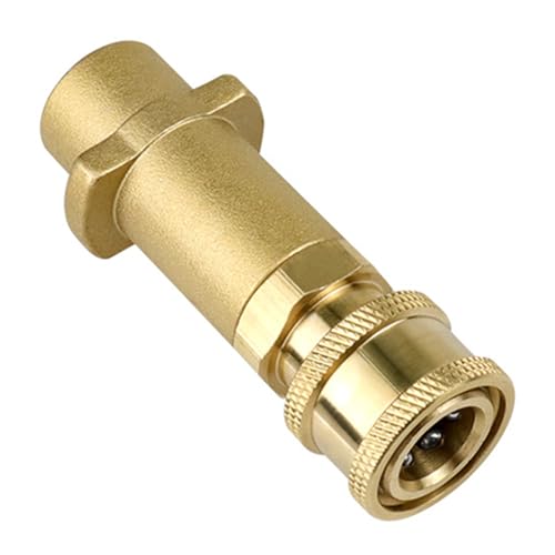 Sehuby Hochdruckreiniger-Adapter, Messing, 1/4-Zoll-Anschluss, Schnelleinsatz für K3K4K5K6K7 Hochdruckreiniger-Schaumdüse von Sehuby