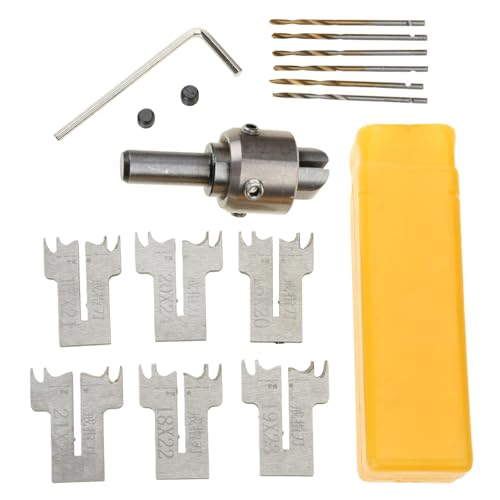Sehuby Holzbearbeitungsfräser, Perlen-Fräser-Set, Zubehör für Ringe und Friedensschnalle, Schnitzerei, Handwerks-Stahlwerkzeug von Sehuby