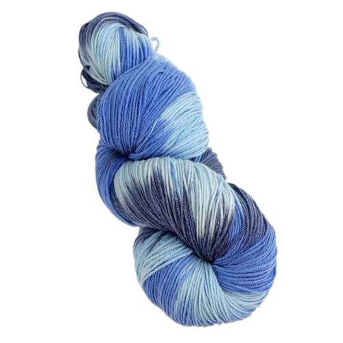 Sehuby Mehrfarbiges Wollgarn, buntes Regenbogengarn, handgefertigtes Garn, weiche Strickgarne, Nähzubehör für Strickbegeisterte von Sehuby
