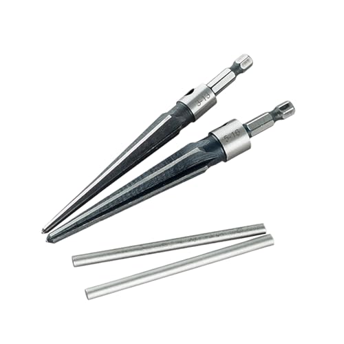 Sehuby Präzises kegelförmiges Reibahlen-Set für Holzbearbeitung, mit T-Griff, 3–13 mm & 5–16 mm Karbonstahl, Sechskantschaft für Gitarrenwerkzeug Sehuby Präzises kegelförmiges Reibahlen-Set für Holzbearbeitung, mit T-Griff, 3–13 mm & 5–16 mm Karbonstahl, Sechskantschaft für Gitarrenwerkzeug von Sehuby