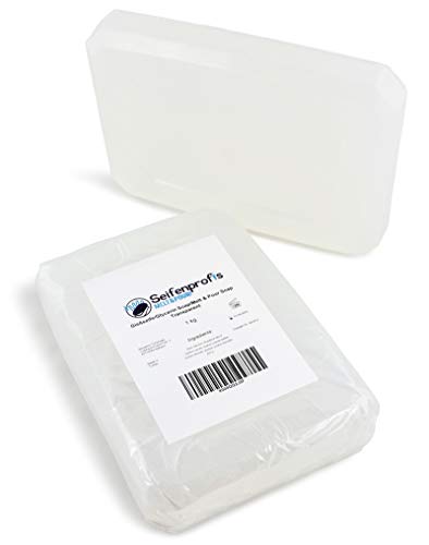 Glycerinseife Rohseife Seifenbasis - Transparent/Weiß (SLS-Frei) (2kg Transparent + 2kg Weiß) von Seifenprofis